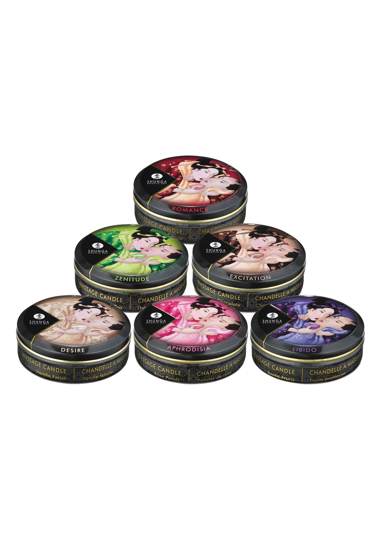 94527 shunga display mini massage candles