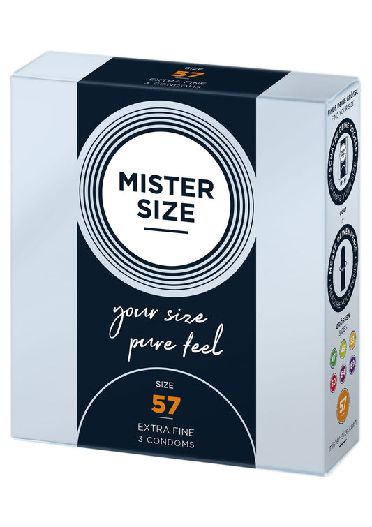 97113 mister size 57mm condoms 3pcs