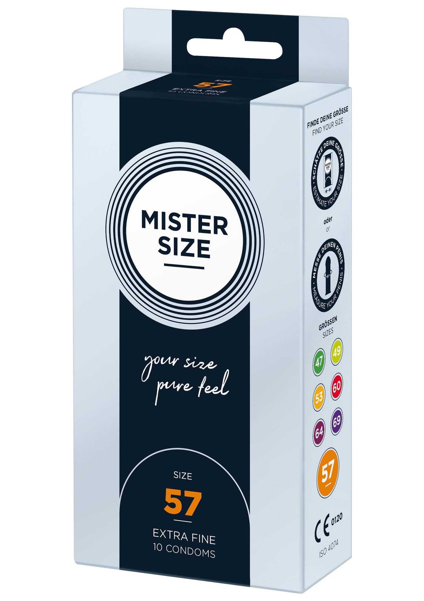 97123 mister size 57mm condoms 10pcs