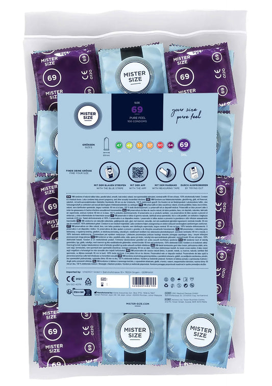 MISTER SIZE 69mm Condoms 100pcs