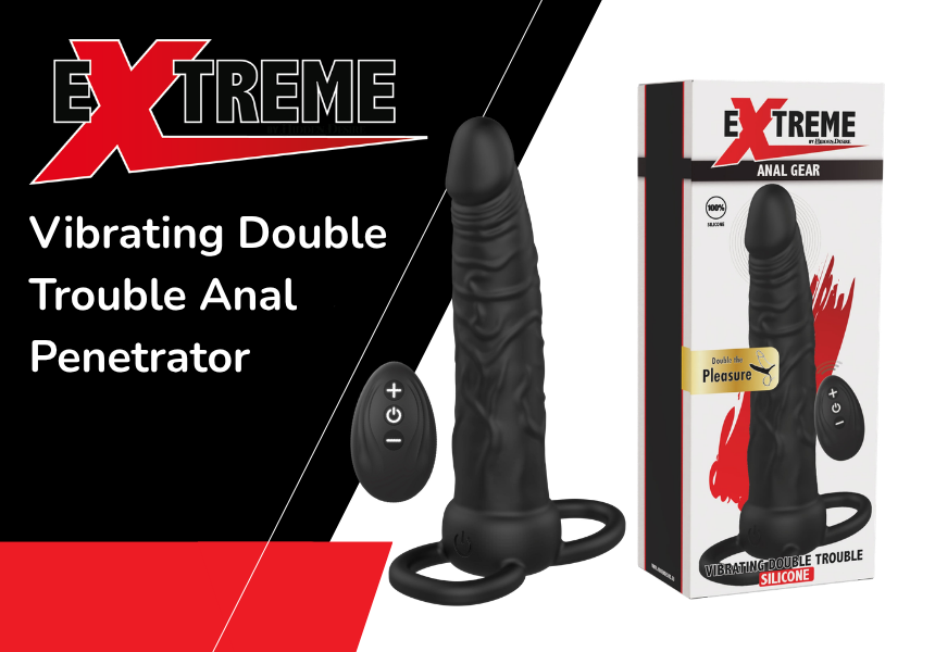 Discover the new Vibrating Double Trouble Anal Penetrator by Hidden Desire EXTREME