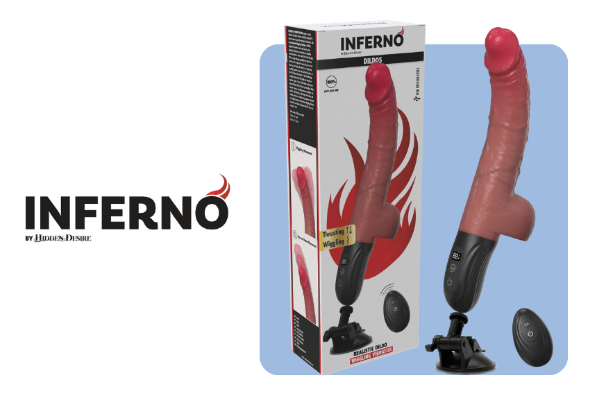 Hidden Desire Ignites New Levels of Pleasure with INFERNO – Realistic Wiggling Vibrator