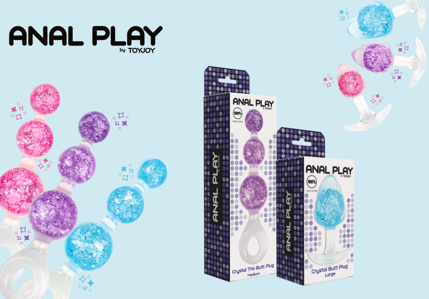 Sparkling Crystal Butt Plugs by ToyJoy