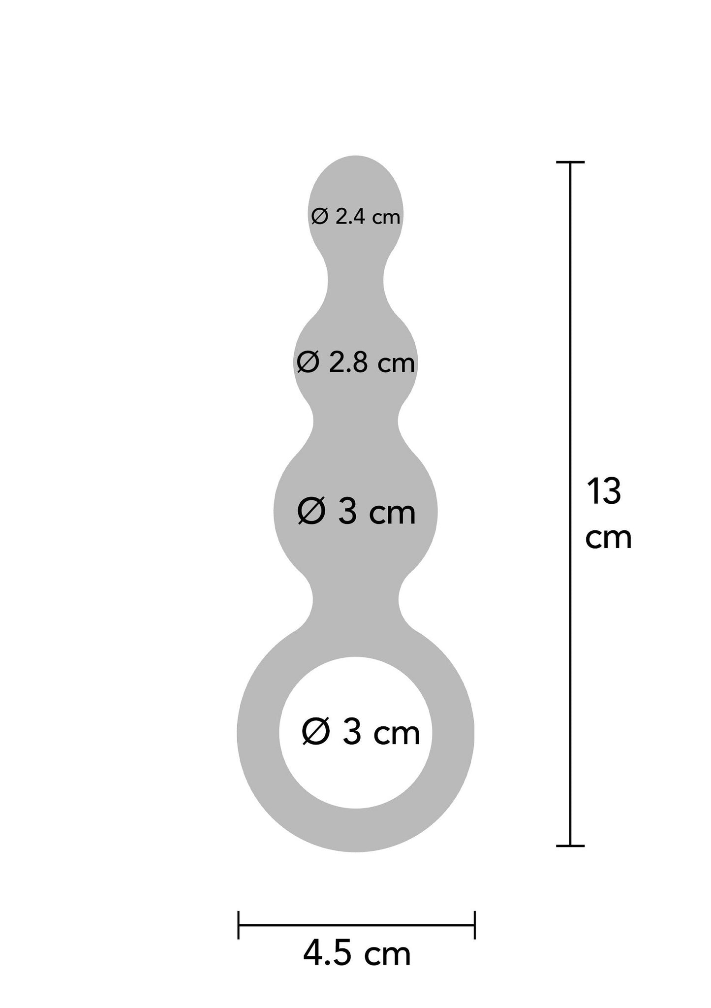 10061 toyjoy buttocks the stuffer 3 balls plug