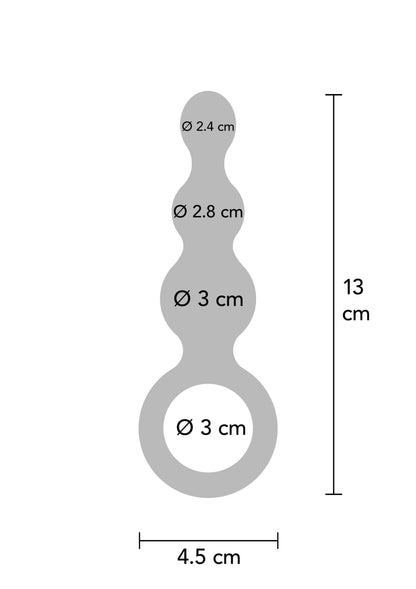 10061 toyjoy buttocks the stuffer 3 balls plug