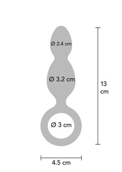 10062 toyjoy buttocks the plugger 2 balls plug