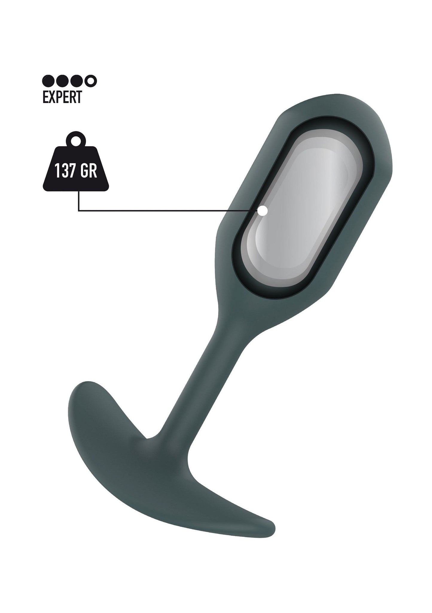 10075 toyjoy buttocks the athlete weighted plug