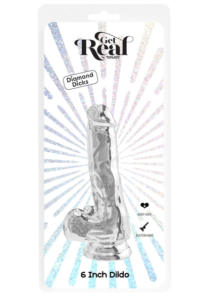 10124 toyjoy get real clear dildo tpe 16cm