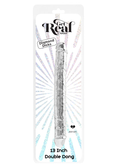 10129 toyjoy get real clear double dong tpe 345cm