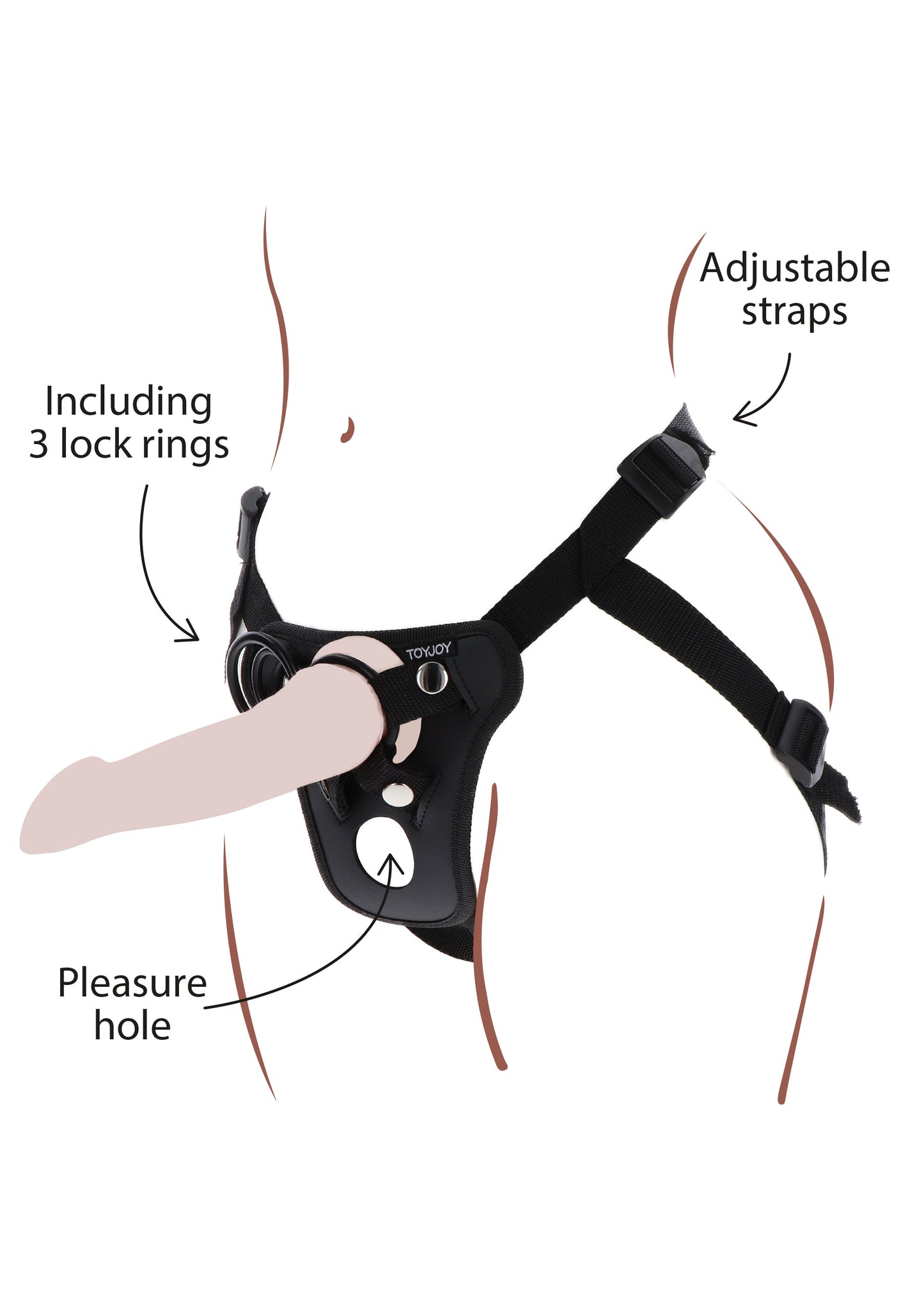 Strap-On Pleasure Hole Harness