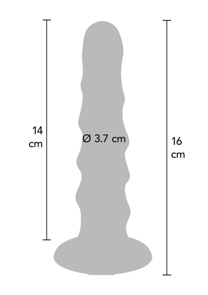 10145 toyjoy get real ribbed dong silicone 16cm