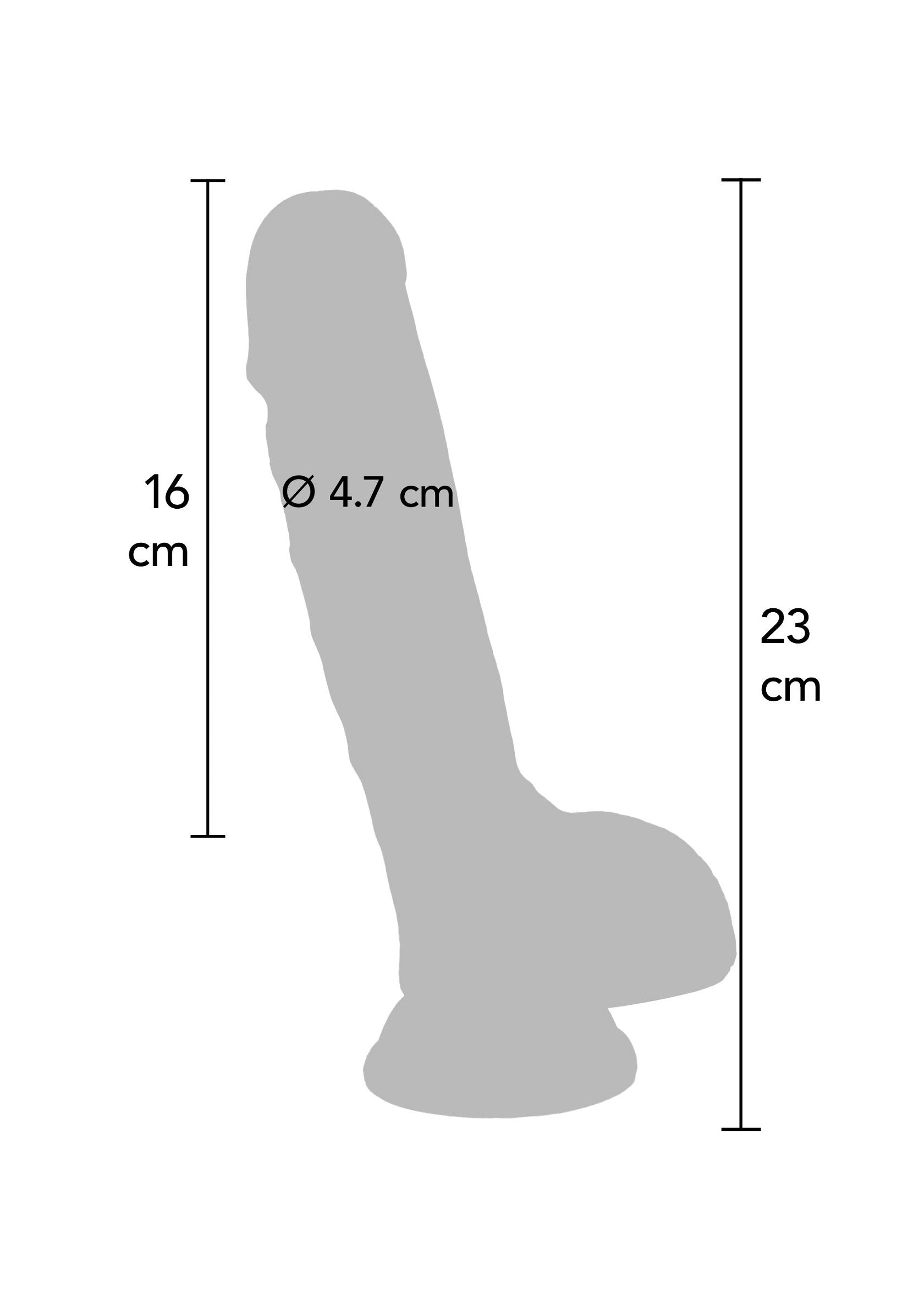 10177 toyjoy get real dual density dildo tpe 23cm