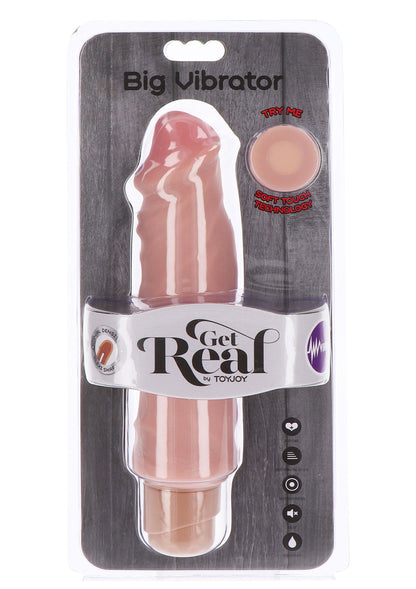 10194 toyjoy get real dual density vibrator tpe 23cm