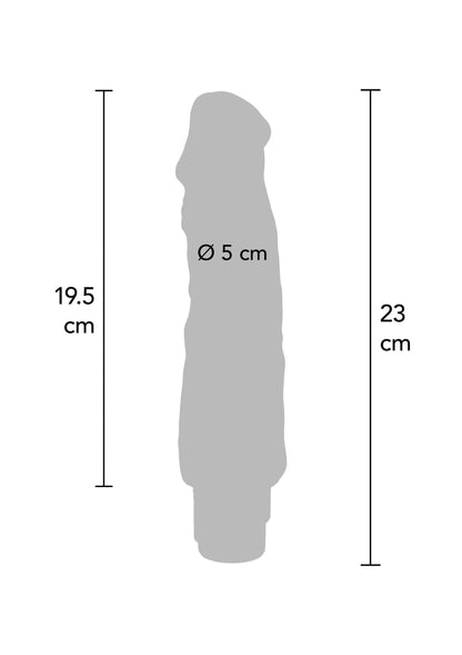 10194 toyjoy get real dual density vibrator tpe 23cm