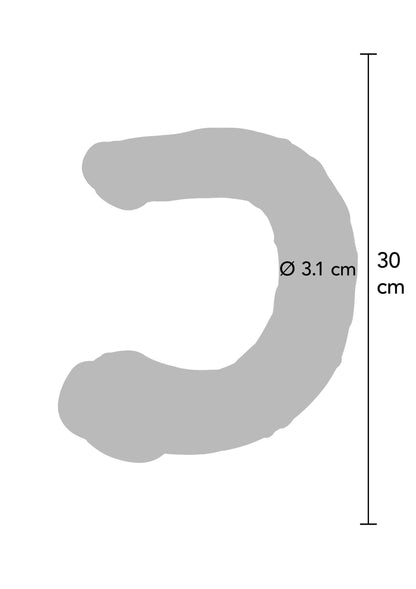 10196 toyjoy get real realistic mini double dong silicone