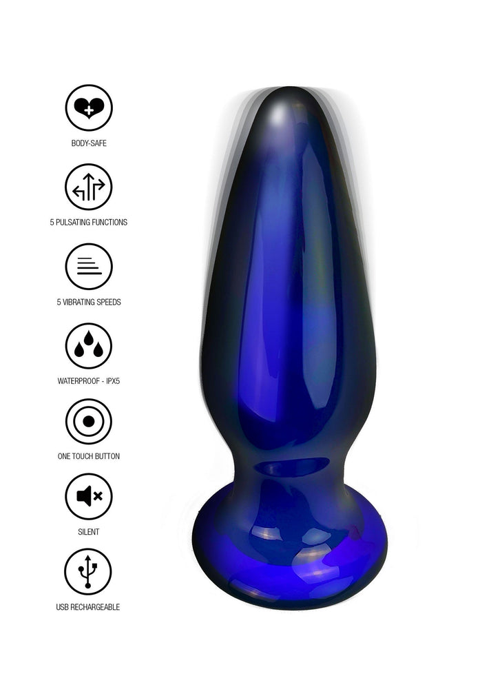 Shining Vibrierender Glas Plug 2 Shining Vibrierender Glas Plug – 10 Modi. Vibrierender Anal Plug aus Borosilikatglas mit 10 Vibrationsmodi. Wiederaufladbar, spritzwassergeschützt und ideal für intensive Stimulation. Exklusive bei RaiX Shop Konstant kaufen