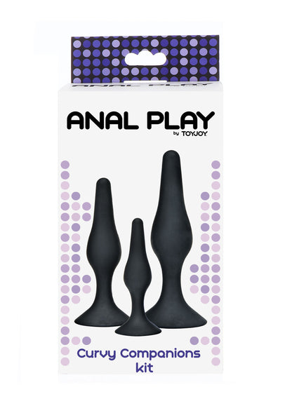 10283 toyjoy anal play curvy companions kit 3 pcs