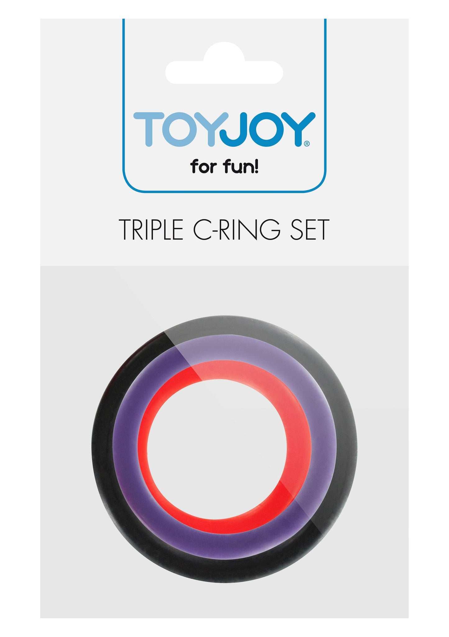 10313 toyjoy basics triple rings multicolor 3 pcs