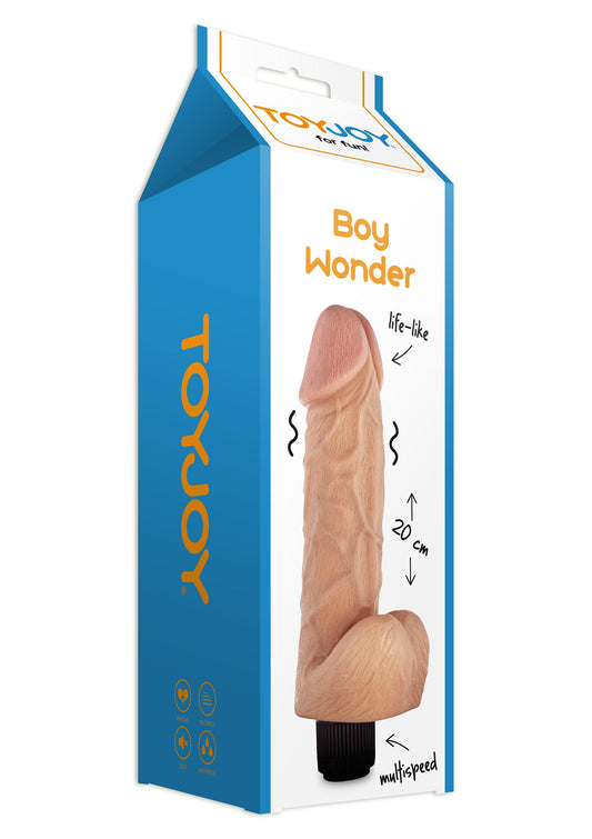 10341 toyjoy classics boy wonder vibrating dong 20cm