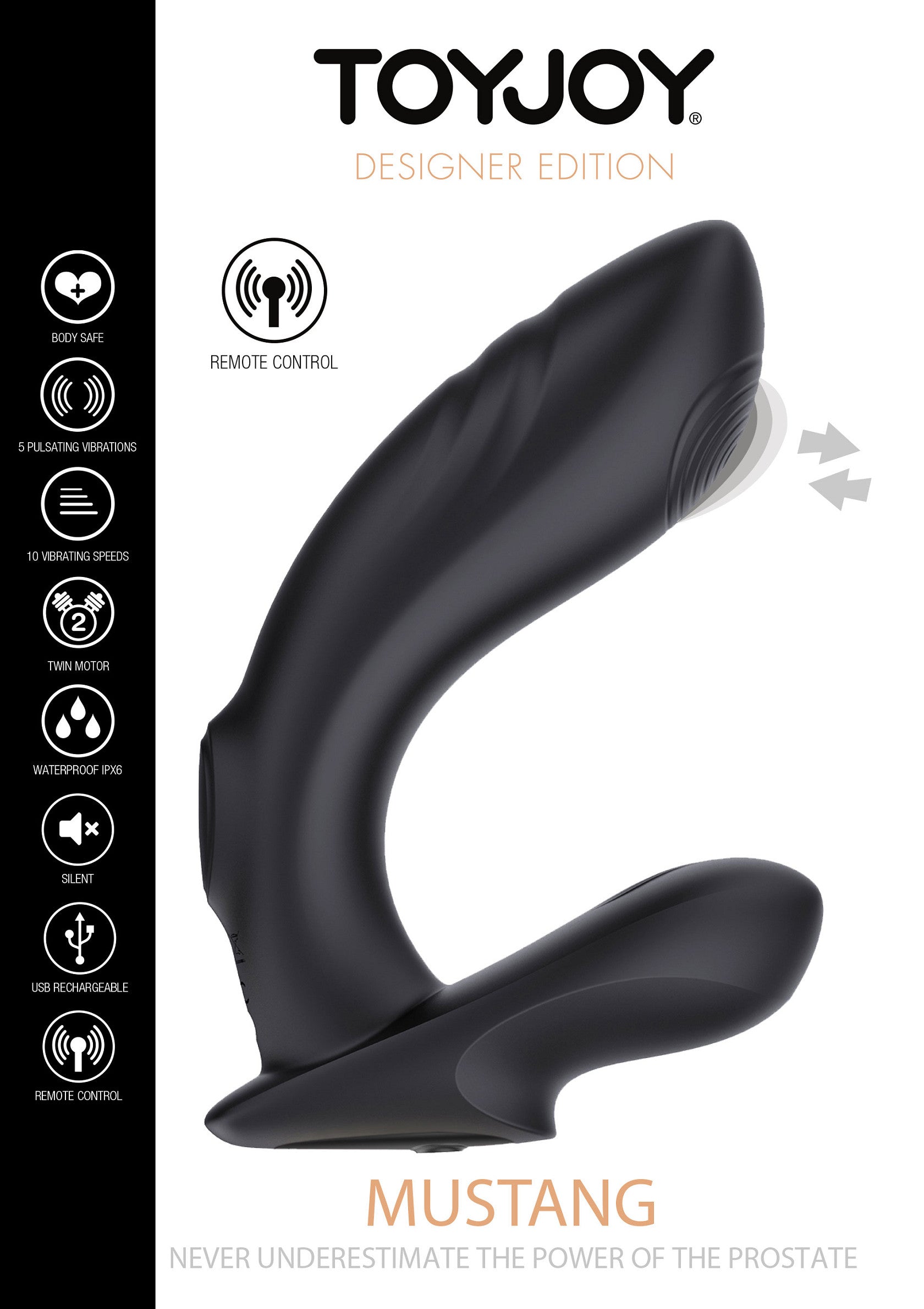 10379 toyjoy designer edition mustang prostate massager