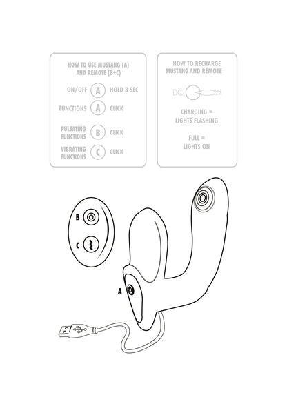 10379 toyjoy designer edition mustang prostate massager