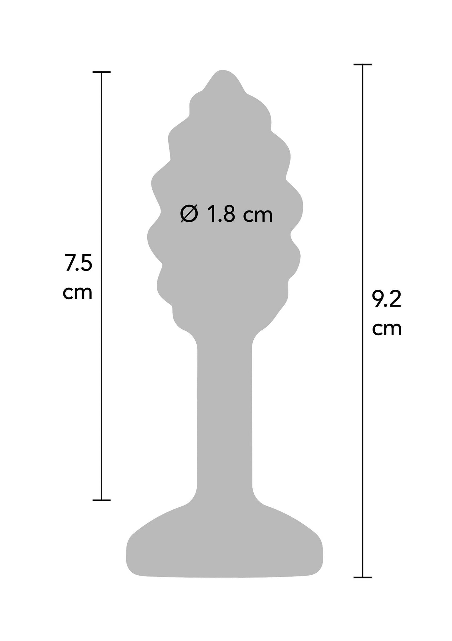 10580 toyjoy anal play swirl anal plug