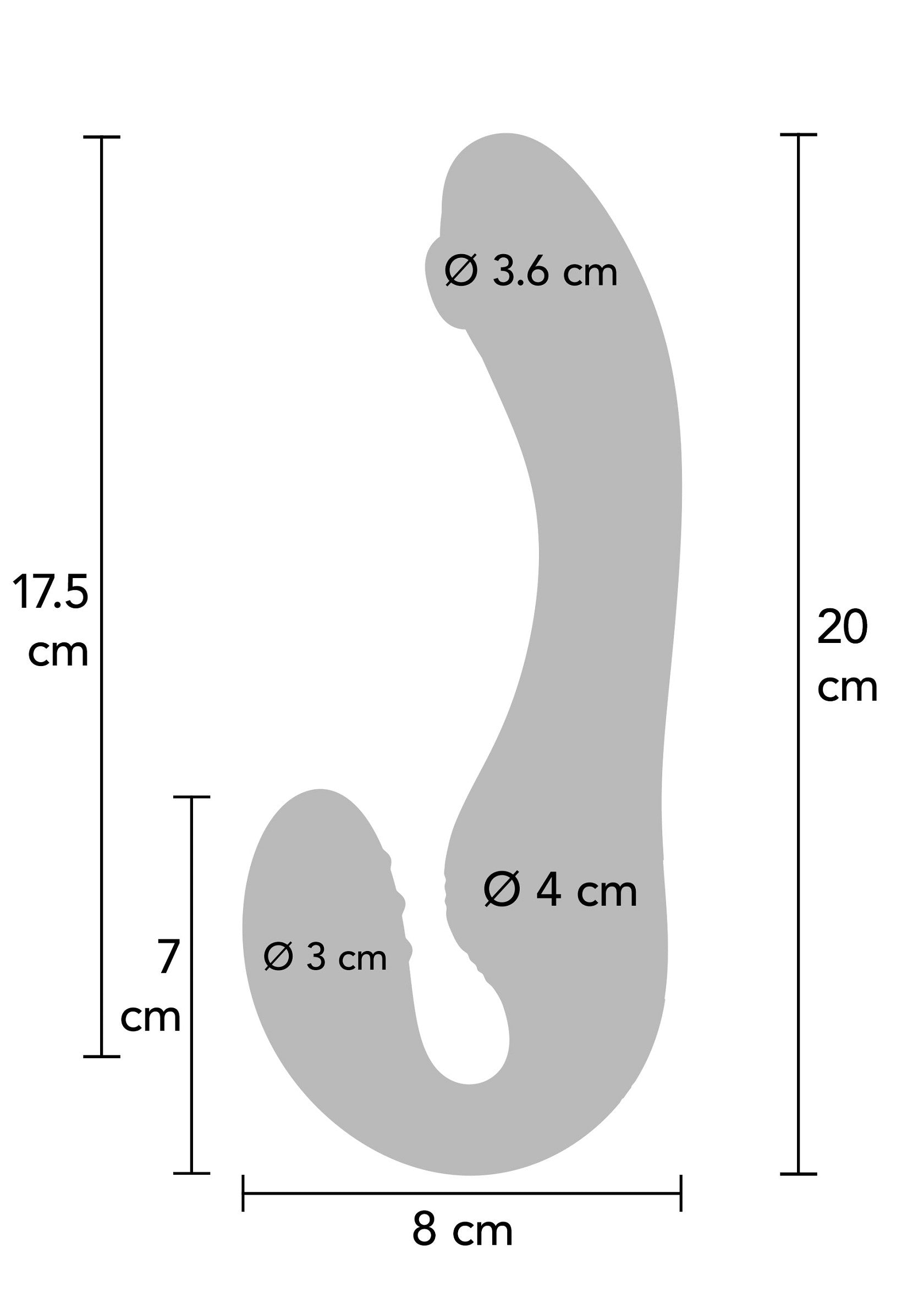 11109 xocoon strapless strap on pulse vibrator
