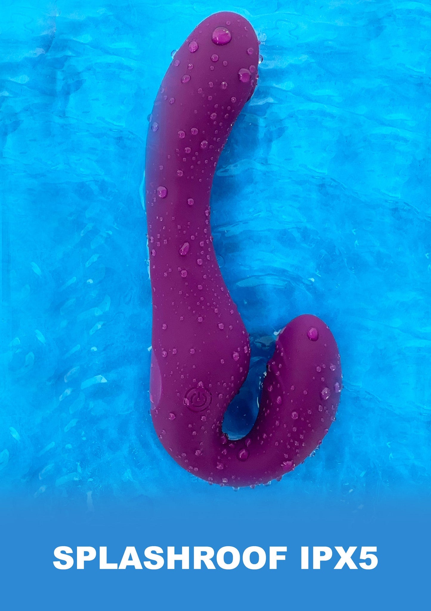 11109 xocoon strapless strap on pulse vibrator