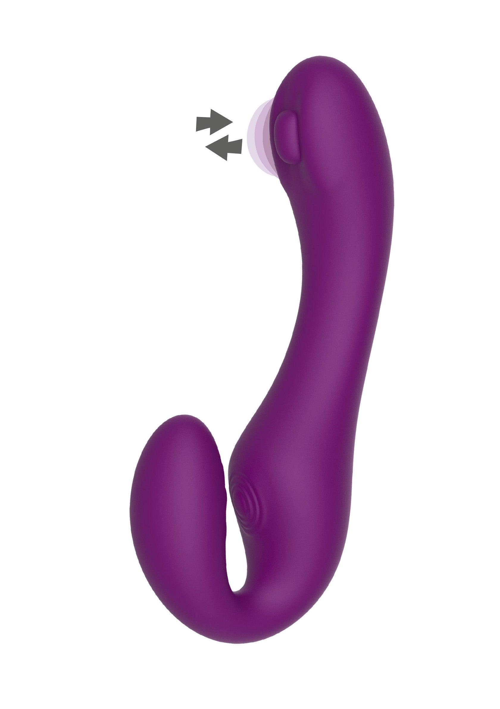 11109 xocoon strapless strap on pulse vibrator