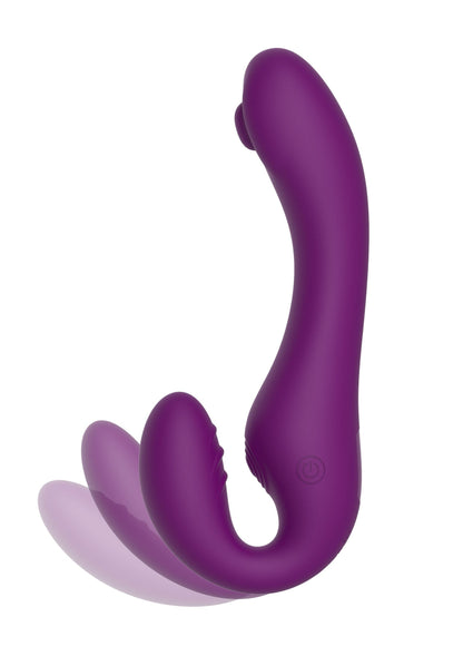 11109 xocoon strapless strap on pulse vibrator