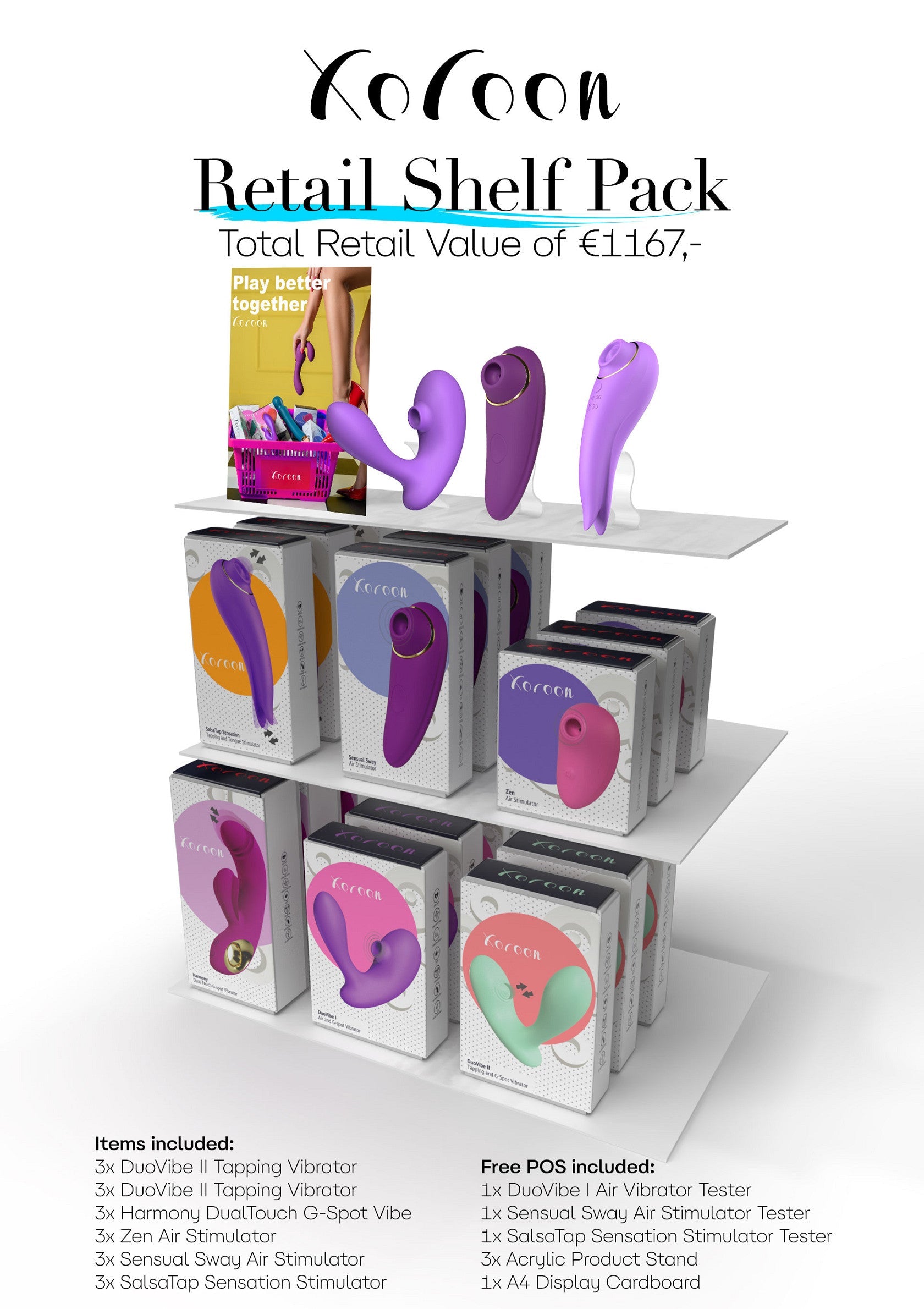 11138t xocoon xocoon set 4 shelf pack