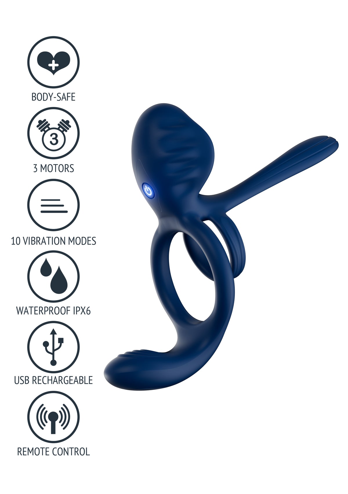 Dualdrive Couples Slimline Vibrator Ring