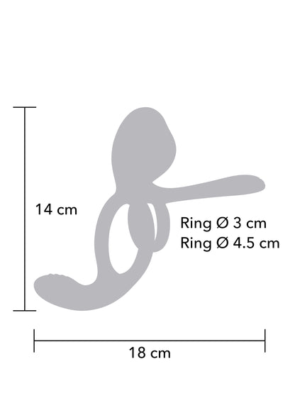 Dualdrive Couples Slimline Vibrator Ring