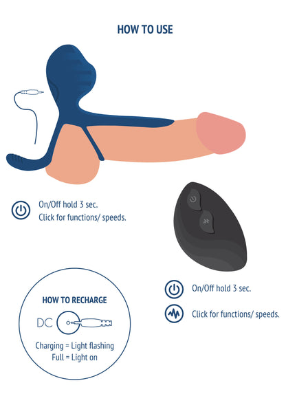 Dualdrive Couples Slimline Vibrator Ring