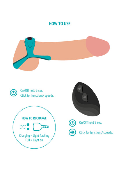 Bond Vibrating Couples Ring + Remote