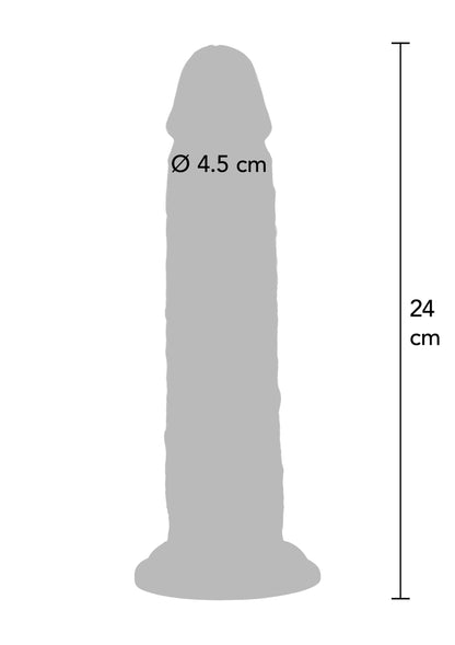 Foreskin Dong Vibrating Silicone 24 cm