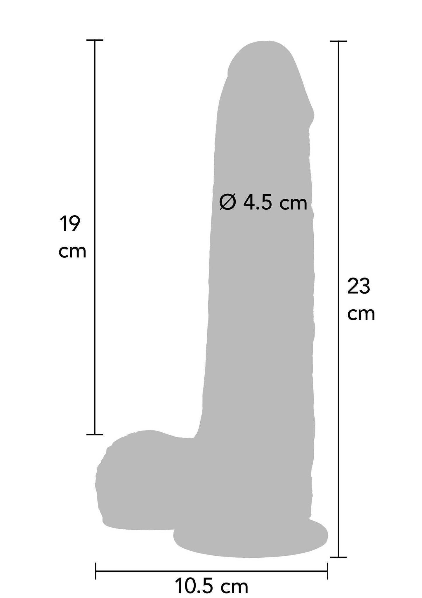 11205 toyjoy get real foreskin dildo silicone 23cm