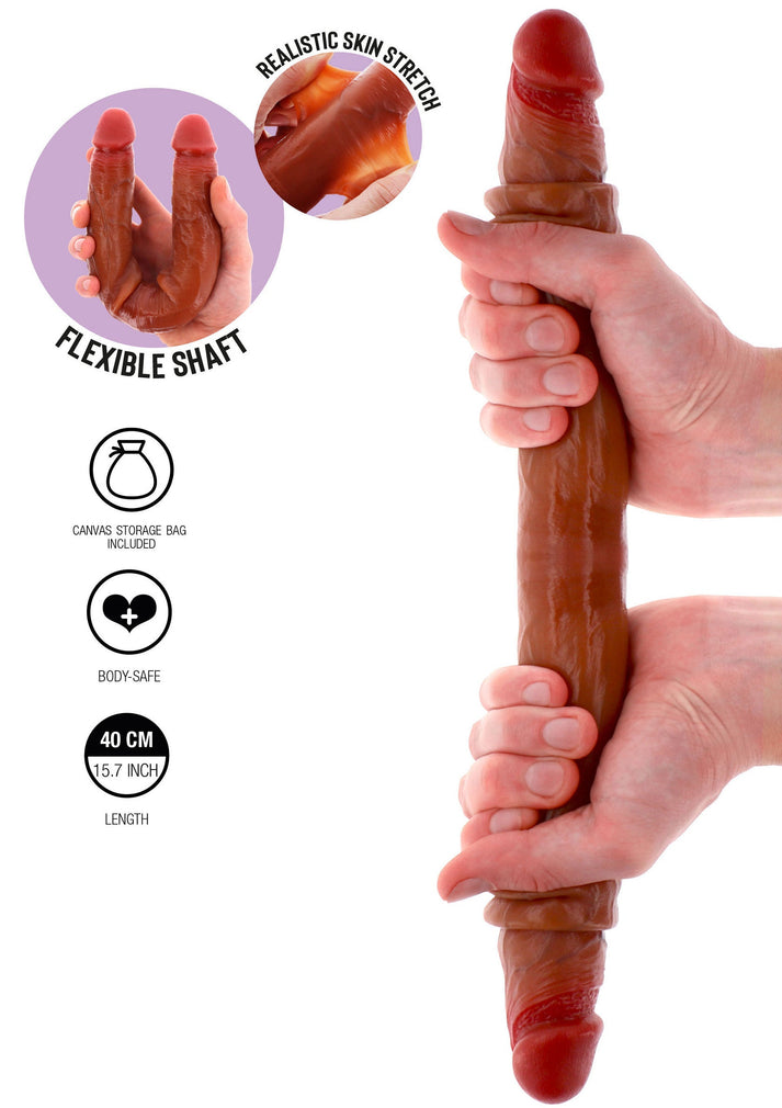 Foreskin Double Dong 40cm 3 Foreskin Double Dong.40 cm realistischer Double Dong aus Silikon mit beweglicher Vorhaut und Dual-Density-Technologie. Körperfreundlich, flexibel und ideal für Solo- oder Paarspiel. Exklusive bei RaiX Shop Konstanz kaufen