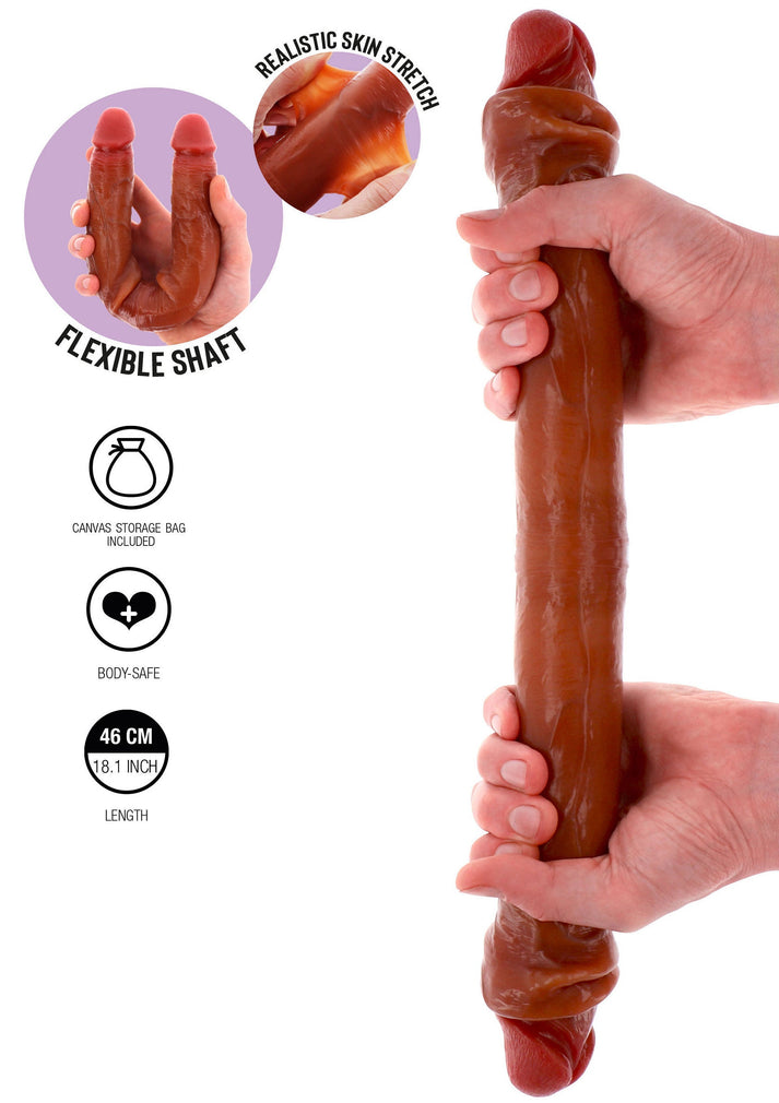 Foreskin Double Dong 46cm 3 Foreskin Double Dong46 cm realistischer Double Dong aus Silikon mit beweglicher Vorhaut und Dual-Density-Technologie. Körperfreundlich, flexibel und ideal für Solo- oder Paarspiel. Exklusive bei RaiX Shop Konstanz kaufen