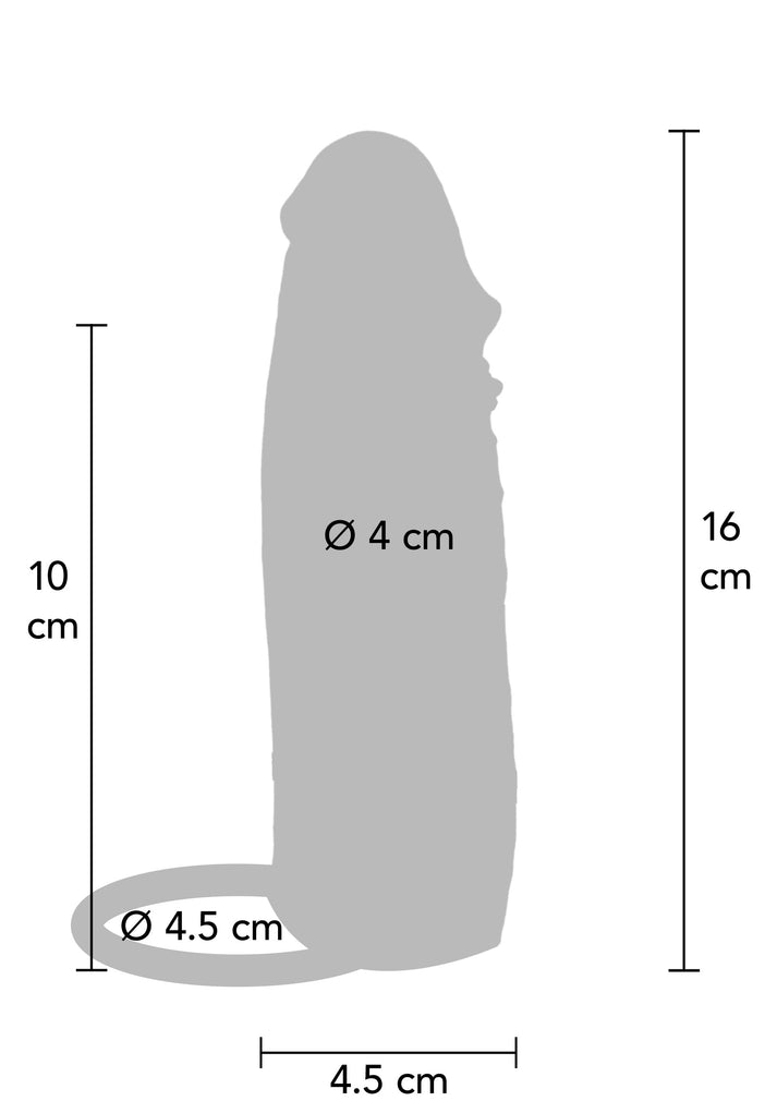 Skin Vibrierende Penis Sleeve 16 cm 2 Skin Vibrierende Penis Sleeve 16 cm aus 100% Silikon mit 10 Vibrationsmodi, Fernbedienung und Dual-Layer-Technologie für realistische Stimulation. Exklusive bei RaiX Shop Konstanz kaufen