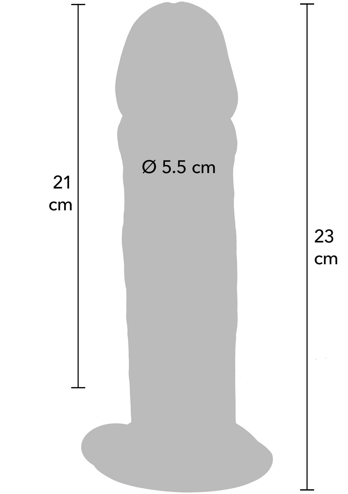 Deluxe Dual Density Thick Dong TPE 23 cm