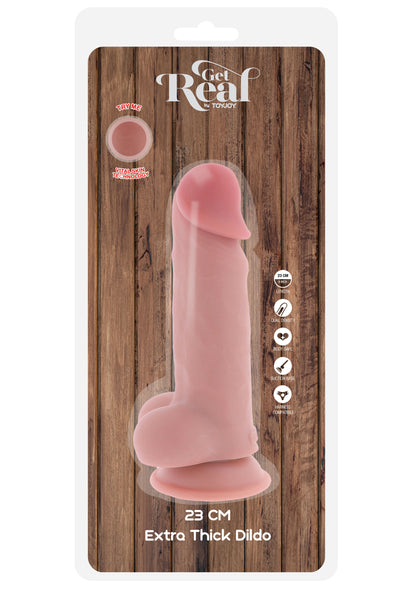 Deluxe Dual Density Thick Dildo TPE 23 cm