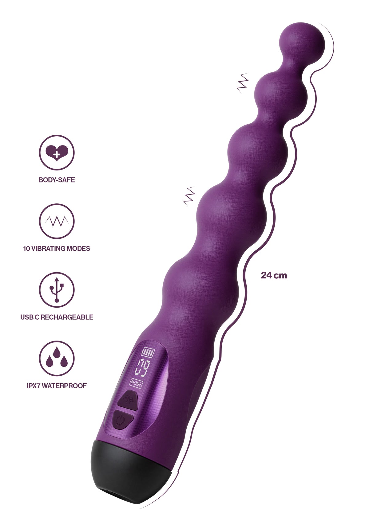 Nova Glow Beaded Vibrator