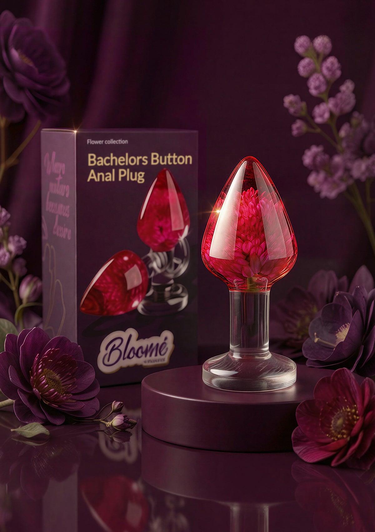Bachelors Button Anal Plug Medium
