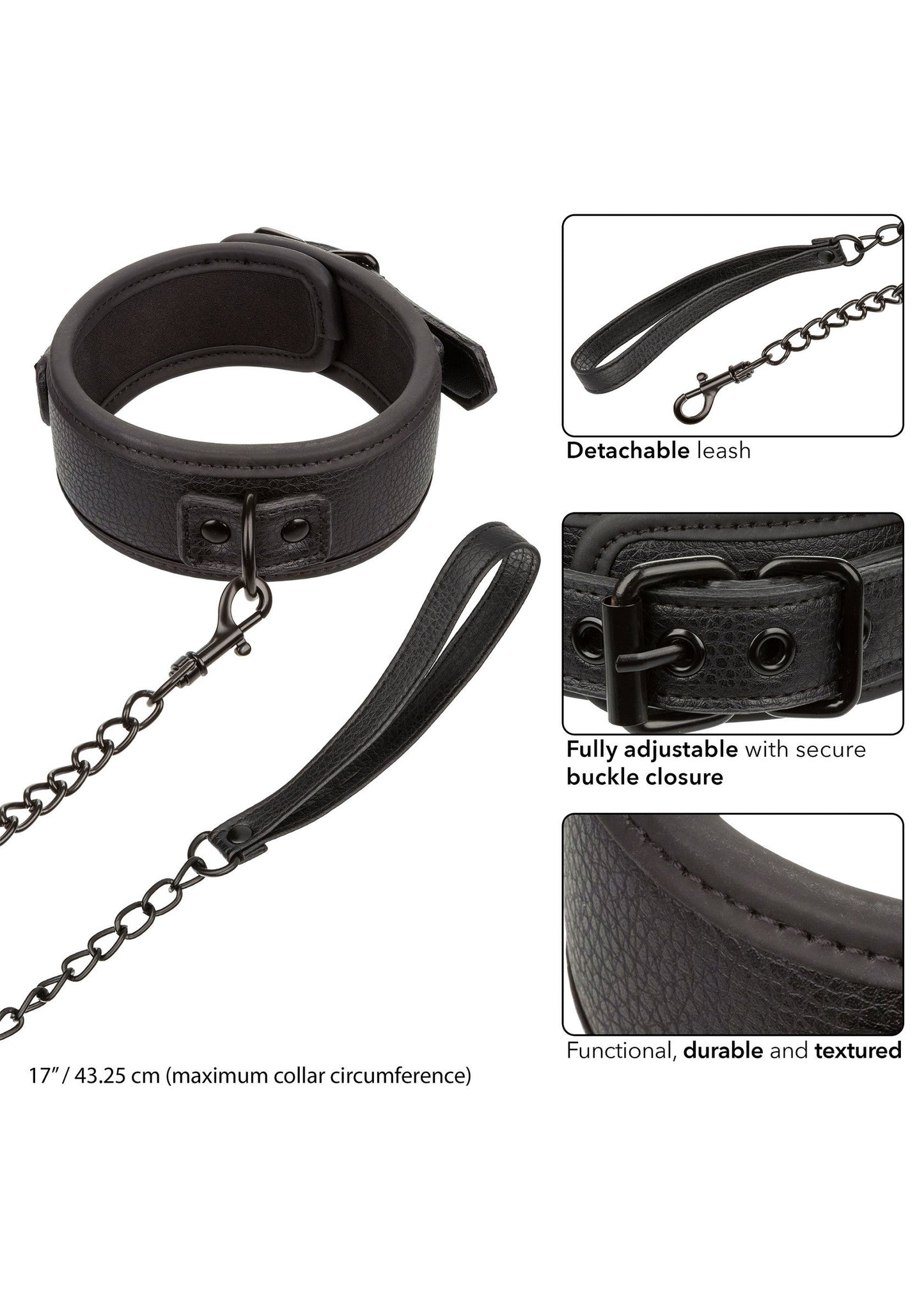 11932 calexotics nocturnal nocturnal collar leash