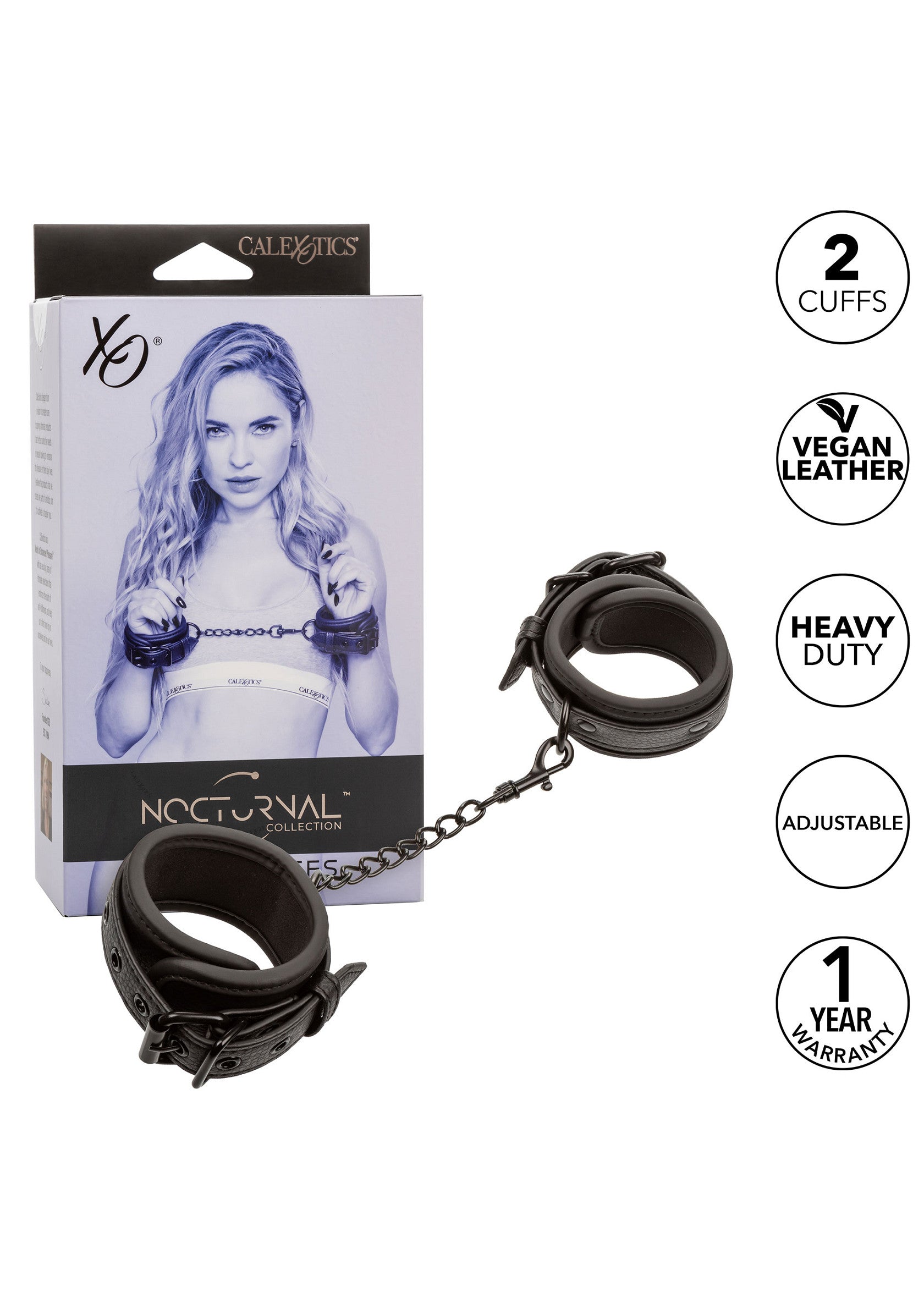 11933 calexotics nocturnal nocturnal wrist cuffs