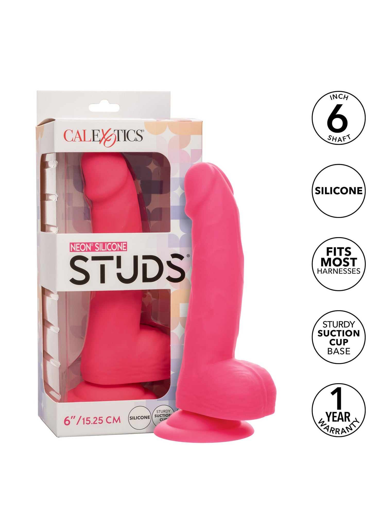 11983 calexotics stud neon silicone studs 6 inch