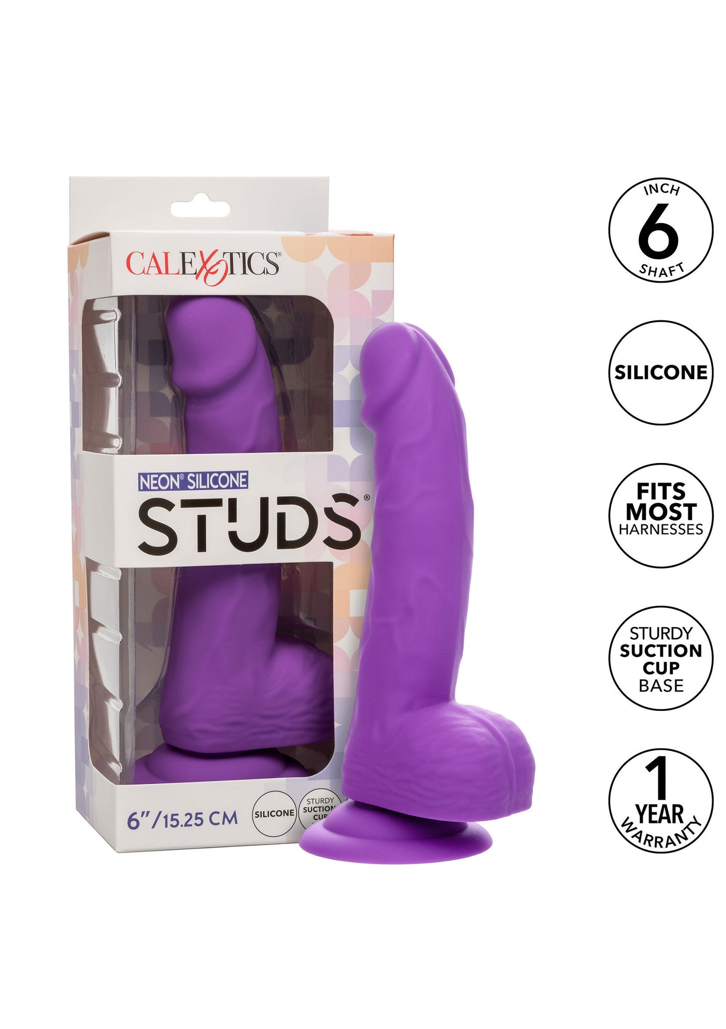 11983 calexotics stud neon silicone studs 6 inch