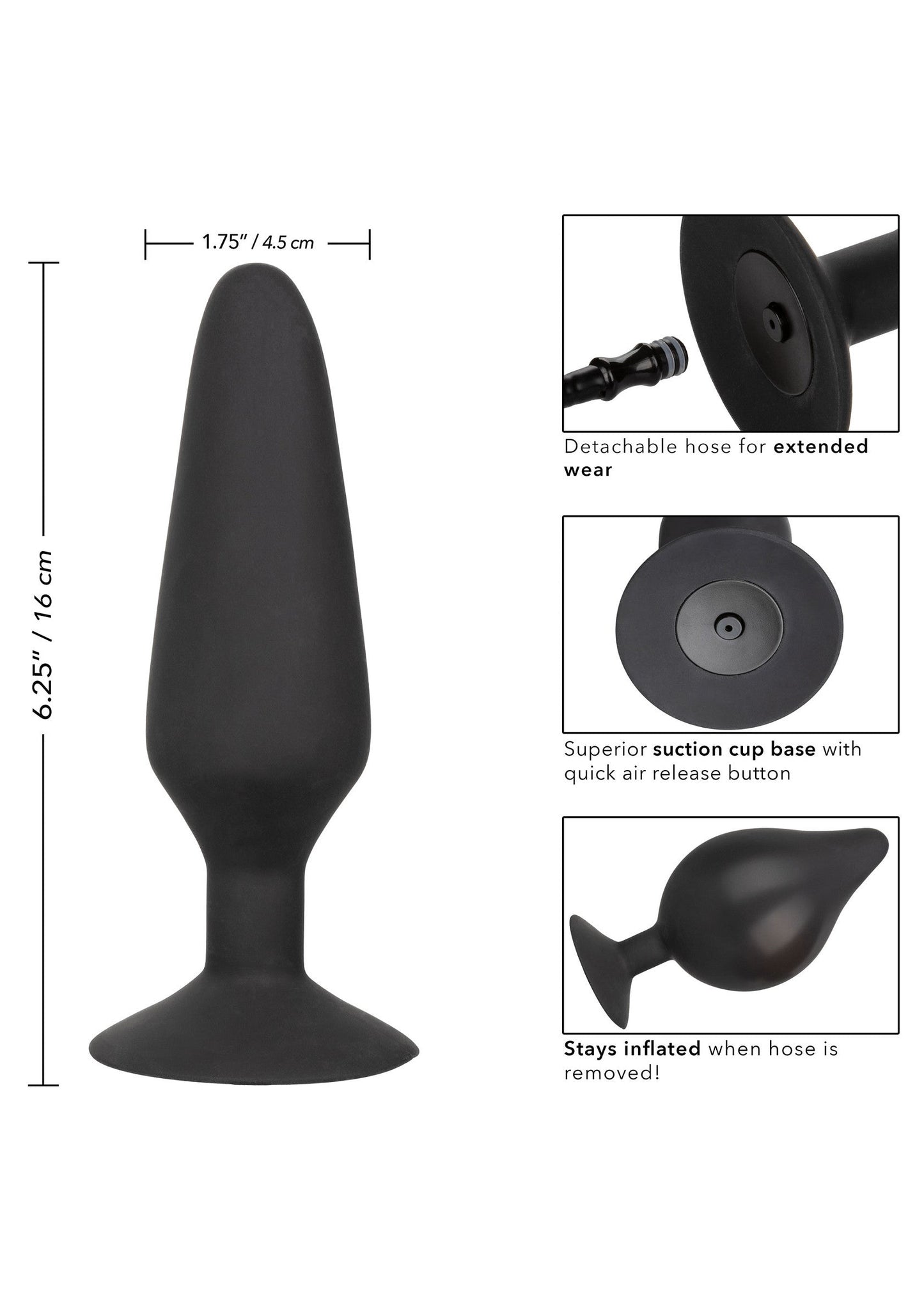 12034 calexotics anal xl silicone inflatable plug
