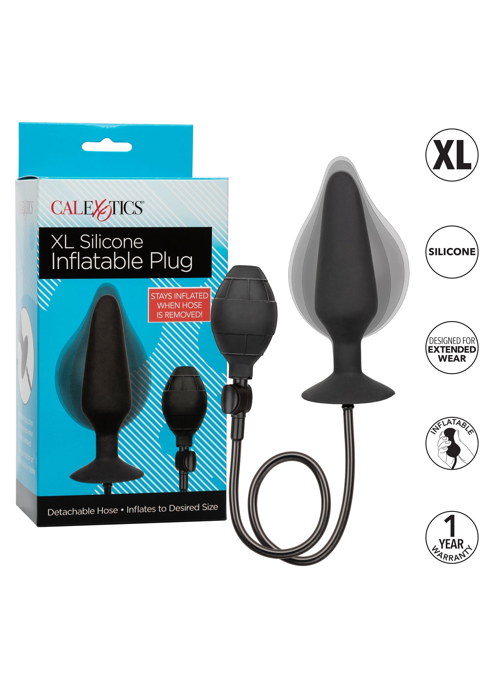 12034 calexotics anal xl silicone inflatable plug